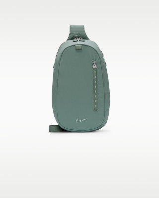 Nike gray × neon green sling bag Nike cross body bag with branded straps in gray and neon yellow